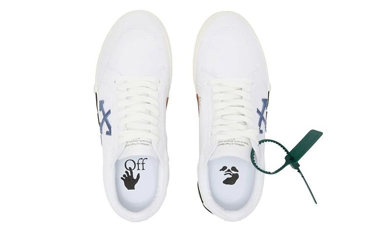 Off-White Vulc Low Cotton 'White Blue Black' OMIA085S22FAB0010145 sold by KicksCrew product image thumbnail 4