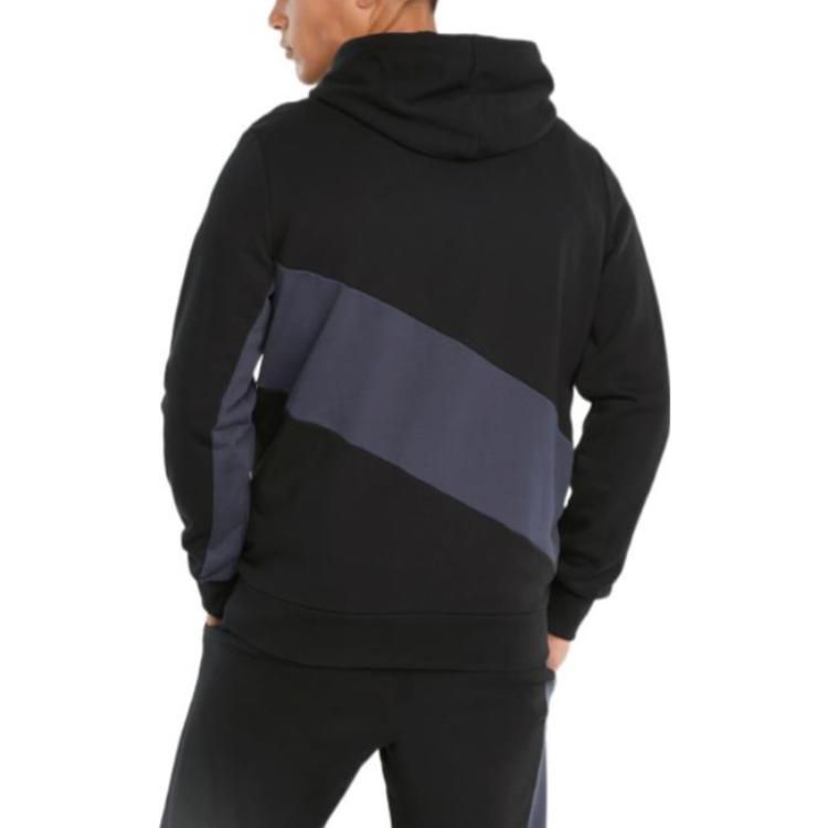 Puma Logo Full Sleeve Printed Hoodie 'Black' 533084-01 sold by KicksCrew product image thumbnail 4