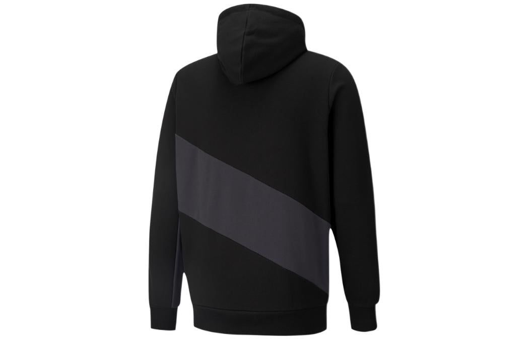 Puma Logo Full Sleeve Printed Hoodie 'Black' 533084-01 sold by KicksCrew product image thumbnail 2