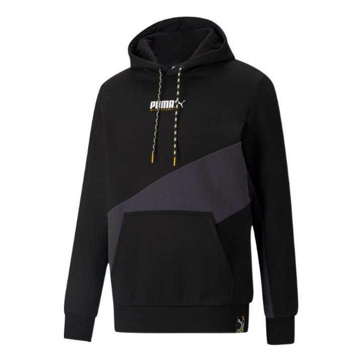 Puma Logo Full Sleeve Printed Hoodie 'Black' 533084-01 sold by KicksCrew