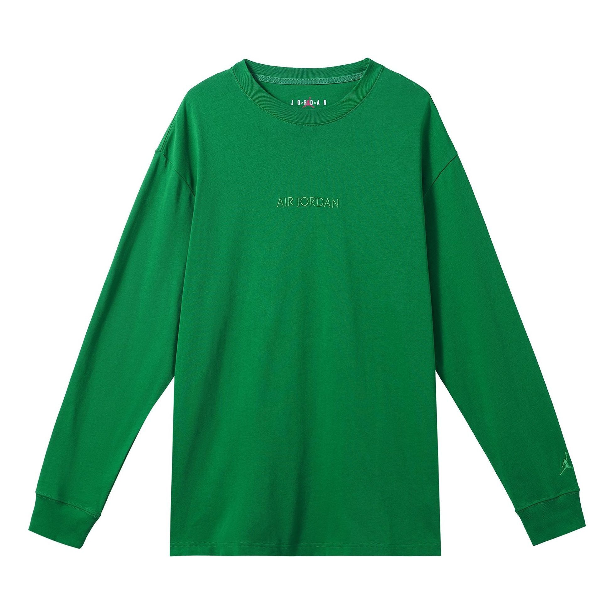 Air Jordan x Wordmark Long Sleeves T-Shirts 'Green' FJ0703-302 sold by KicksCrew