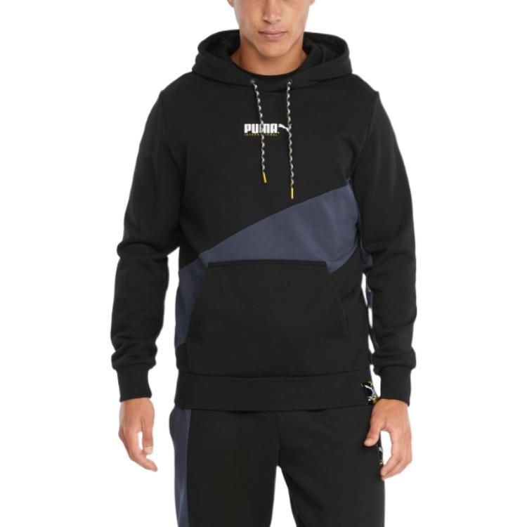 Puma Logo Full Sleeve Printed Hoodie 'Black' 533084-01 sold by KicksCrew product image thumbnail 3