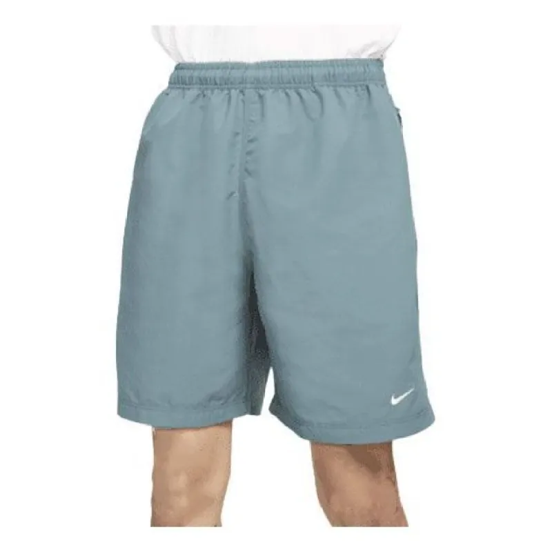 Nike Solo Swoosh Shorts 'Blue Grey' DM4402-387 sold by KicksCrew