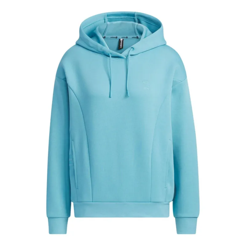 (WMNS) adidas Neo Solid Color Hoodie 'Teal' IK3425 sold by KicksCrew