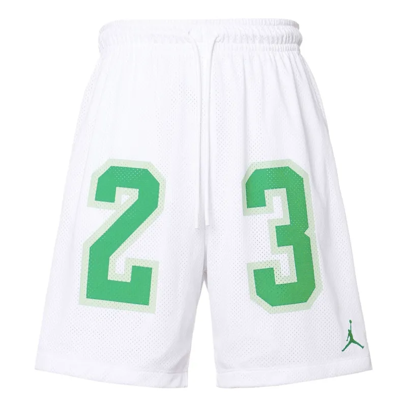 Air Jordan Essential 23 Shorts 'White Green' DX9672-100 sold by KicksCrew