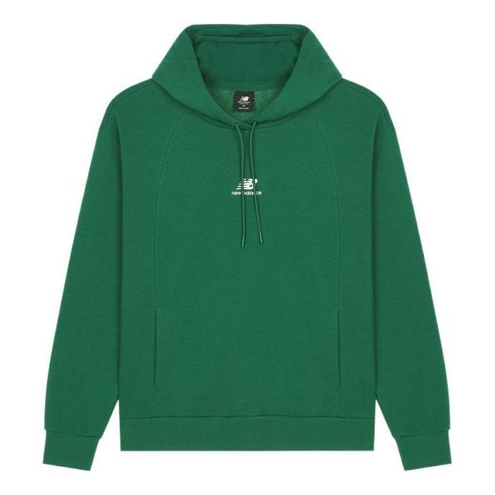 (WMNS) New Balance Hoops Fleece Hoodie 'Green' AWT23341-NWG sold by KicksCrew