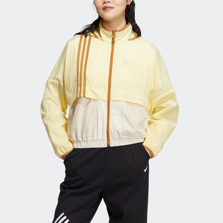 (WMNS) Adidas Neo Util Windbreaker Jackets 'Yellow' HN2329 sold by KicksCrew product image thumbnail 2
