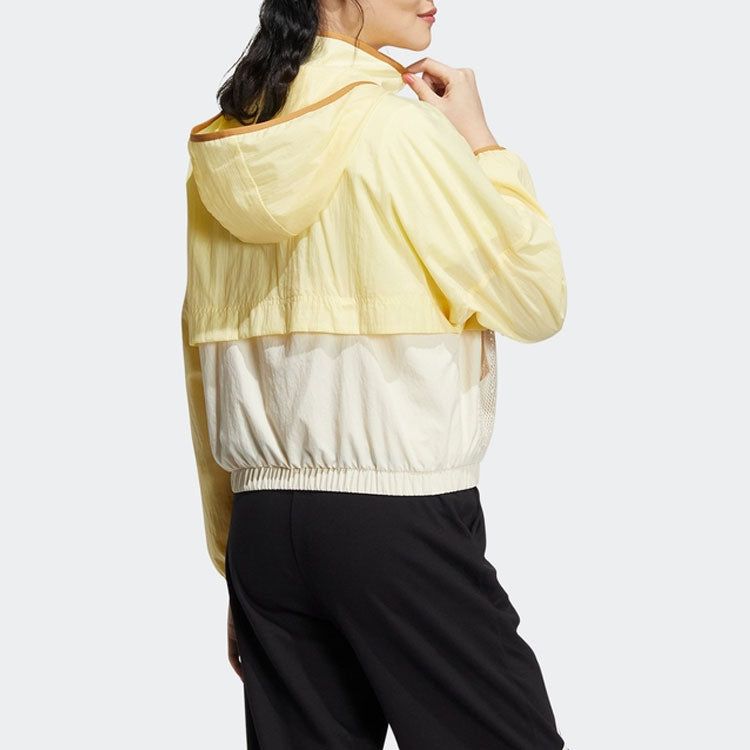 (WMNS) Adidas Neo Util Windbreaker Jackets 'Yellow' HN2329 sold by KicksCrew product image thumbnail 3