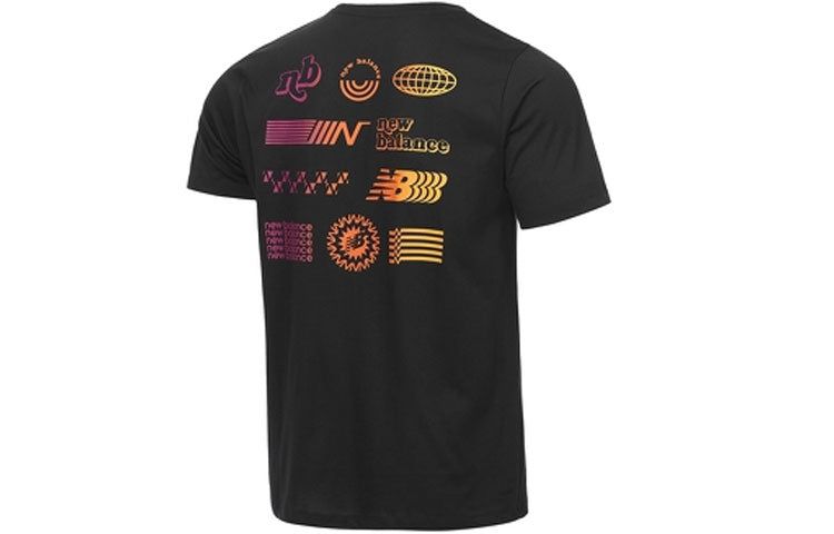 New Balance Logo Graphic Print Tee 'Black Multi' AMT11071-BKP sold by KicksCrew product image thumbnail 2