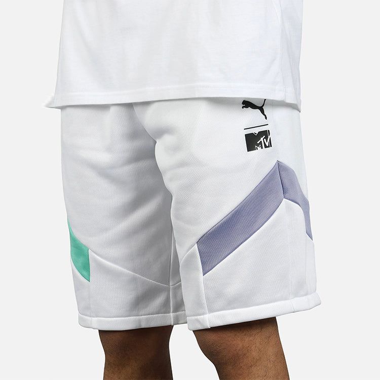 Puma X MTV Colorblock Casual Shorts 'White' 579815-02 sold by KicksCrew product image thumbnail 3