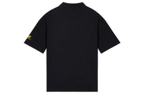 New Balance Logo Polo T-Shirt 'Black White' AMT12376-BK sold by KicksCrew
