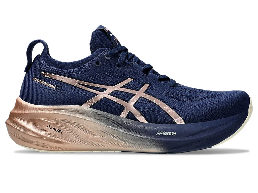 (WMNS) ASICS Gel-Nimbus 26 Platinum 'Navy' 1012B740-400 sold by KicksCrew product image thumbnail 2