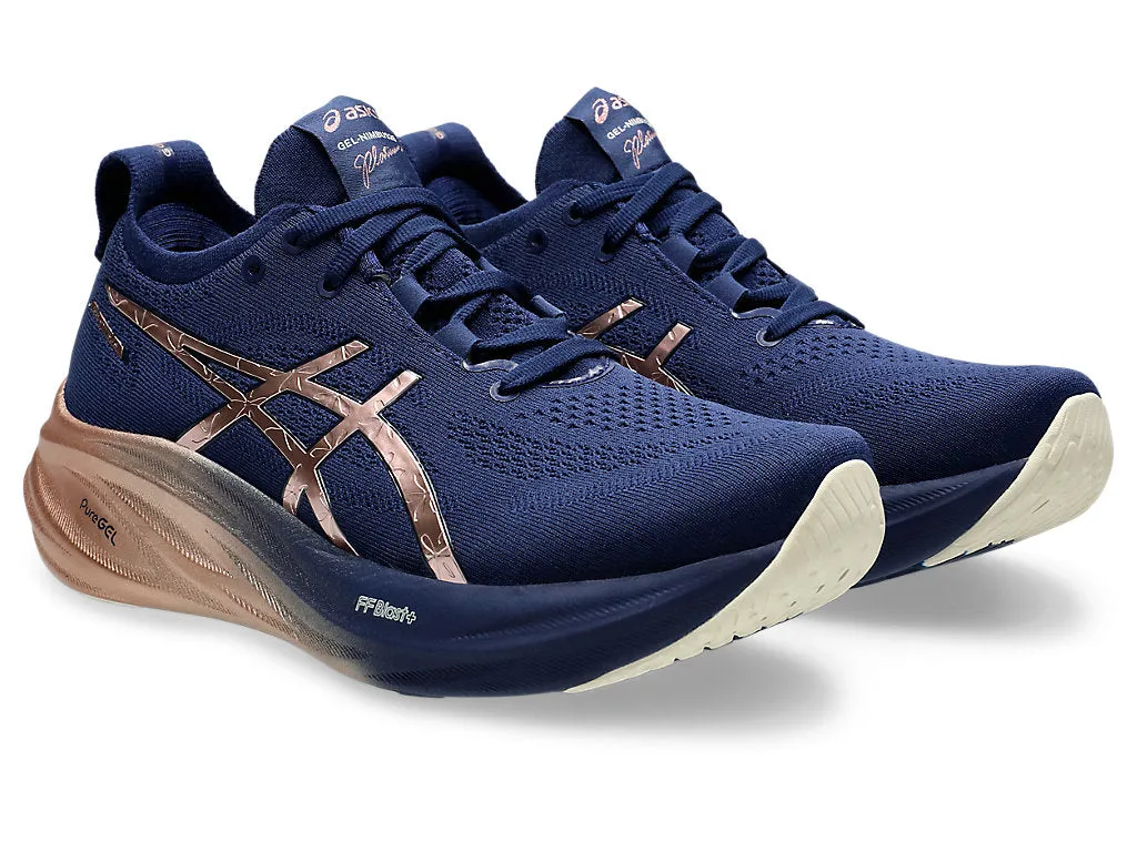 (WMNS) ASICS Gel-Nimbus 26 Platinum 'Navy' 1012B740-400 sold by KicksCrew product image thumbnail 3