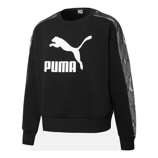 (WMNS) Puma Pullover Sweatshirts 'Black' 530306-01 sold by KicksCrew