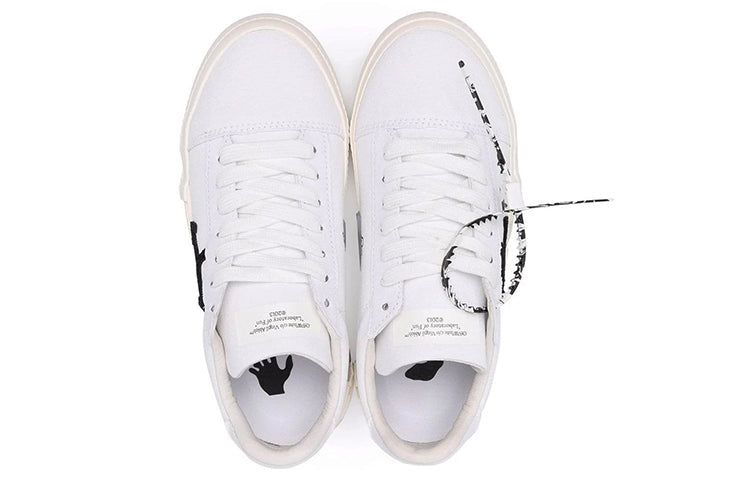 (WMNS) Off-White Vulc Eco Canvas Low Sneaker 'White Black' OWIA178F21FAB0020110 sold by KicksCrew product image thumbnail 4