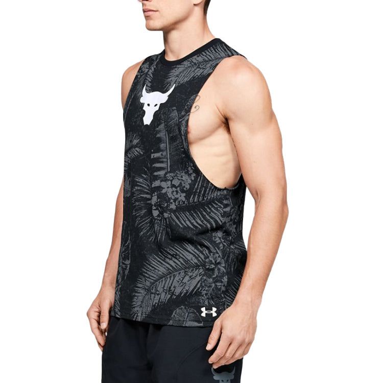 Under Armour Project Rock Aloha Camo Tank Top 'Black Grey' 1351590-001 sold by KicksCrew product image thumbnail 5