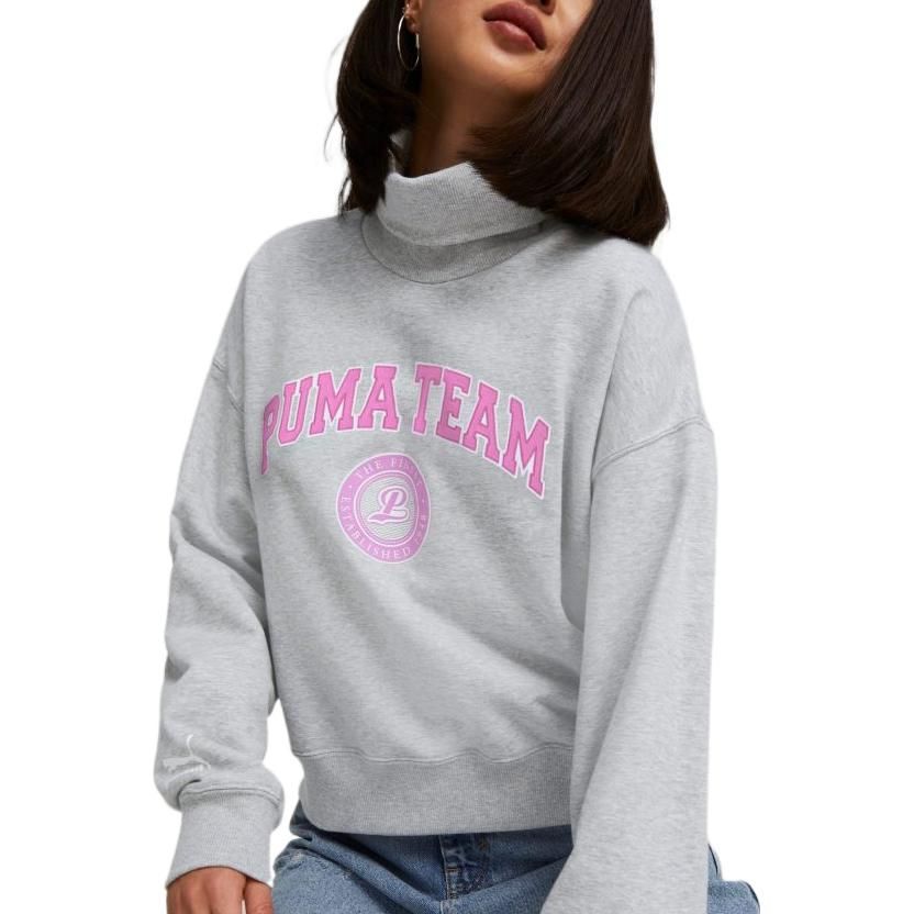 (WMNS) Puma Team Sweatshirt 'Grey' 539271-04 sold by KicksCrew product image thumbnail 4