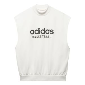 adidas Basketball Sleeveless Sweatshirt 'White' IA3417 sold by KicksCrew