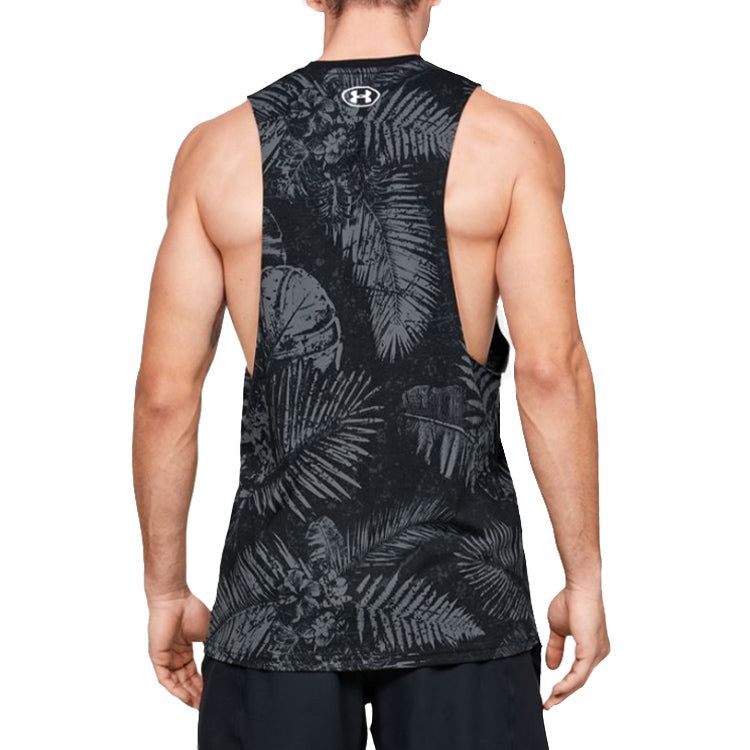 Under Armour Project Rock Aloha Camo Tank Top 'Black Grey' 1351590-001 sold by KicksCrew product image thumbnail 4
