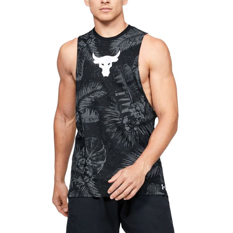 Under Armour Project Rock Aloha Camo Tank Top 'Black Grey' 1351590-001 sold by KicksCrew product image thumbnail 3