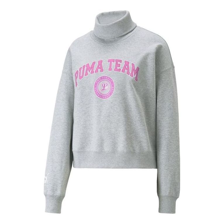 (WMNS) Puma Team Sweatshirt 'Grey' 539271-04 sold by KicksCrew