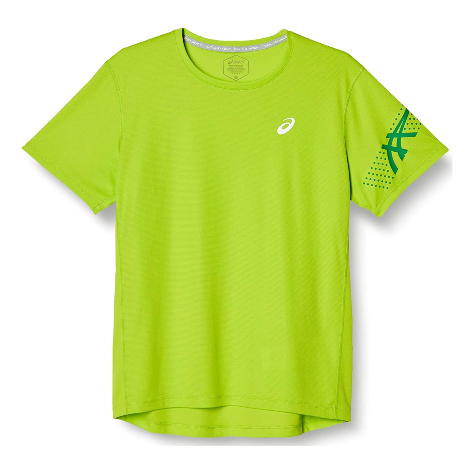 Asics Icon Short Sleeve Shirt 'Lime' 2011C836-302 sold by KicksCrew