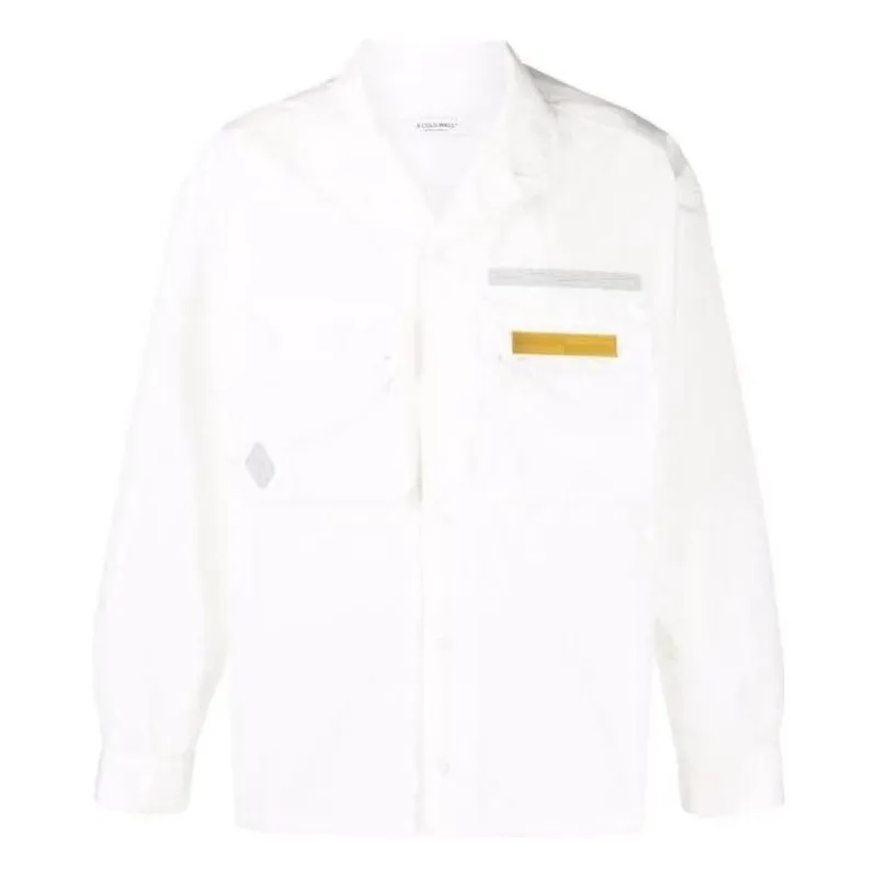 A-COLD-WALL* Logo Detailed Buttoned Shirt 'White' ACWMSH048-WHITE sold by KicksCrew