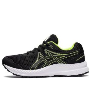 (GS) ASICS Contend 7 'Black Hazard Green' 1014A192-005 sold by KicksCrew