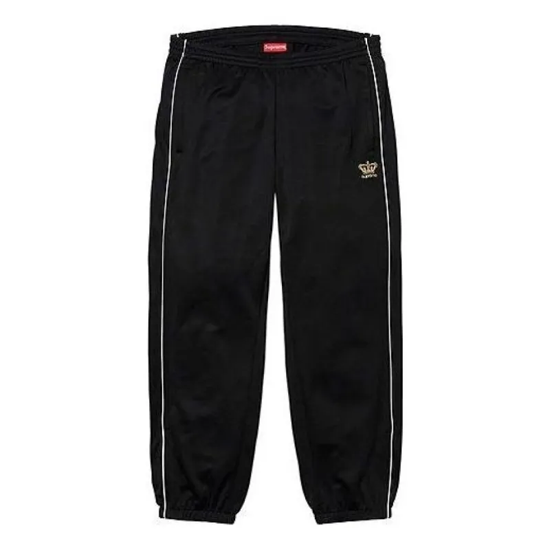 Supreme FW19 Week 1 Crown Track Pants 'Black' SUP-FW19-168 sold by KicksCrew