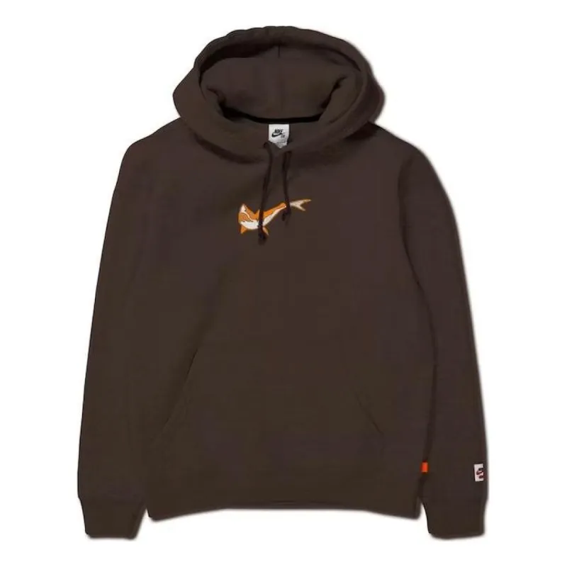 Nike SB Orange Label x Oski Fleece Skate Hoodie 'Baroque Brown' DJ3680-237 sold by KicksCrew