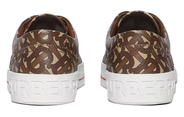(WMNS) Burberry Logo Monogram Stripe Print E Canvas Shoes 'Brown' 80187541 sold by KicksCrew product image thumbnail 4