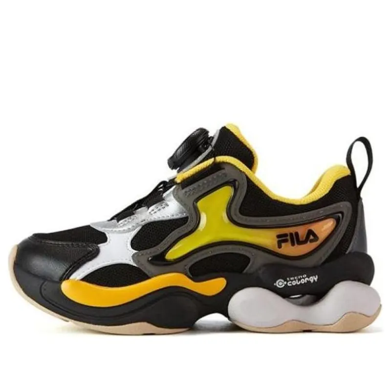 (PS) FILA Casual Sneakers 'Black Yellow' K14B311108FBA sold by KicksCrew