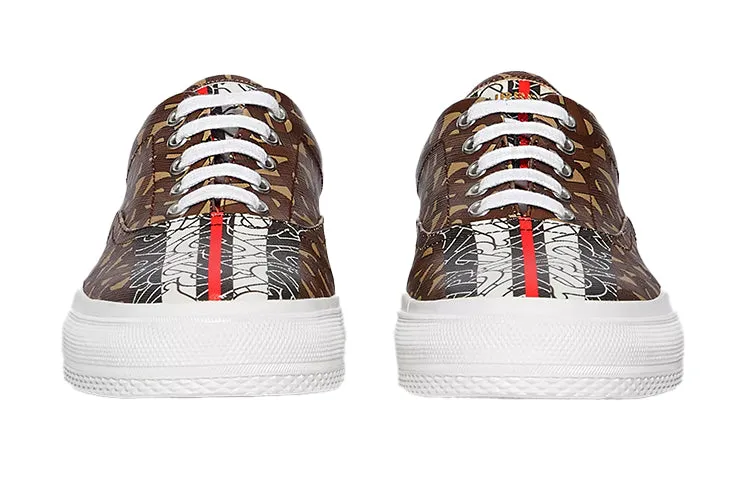 (WMNS) Burberry Logo Monogram Stripe Print E Canvas Shoes 'Brown' 80187541 sold by KicksCrew product image thumbnail 3