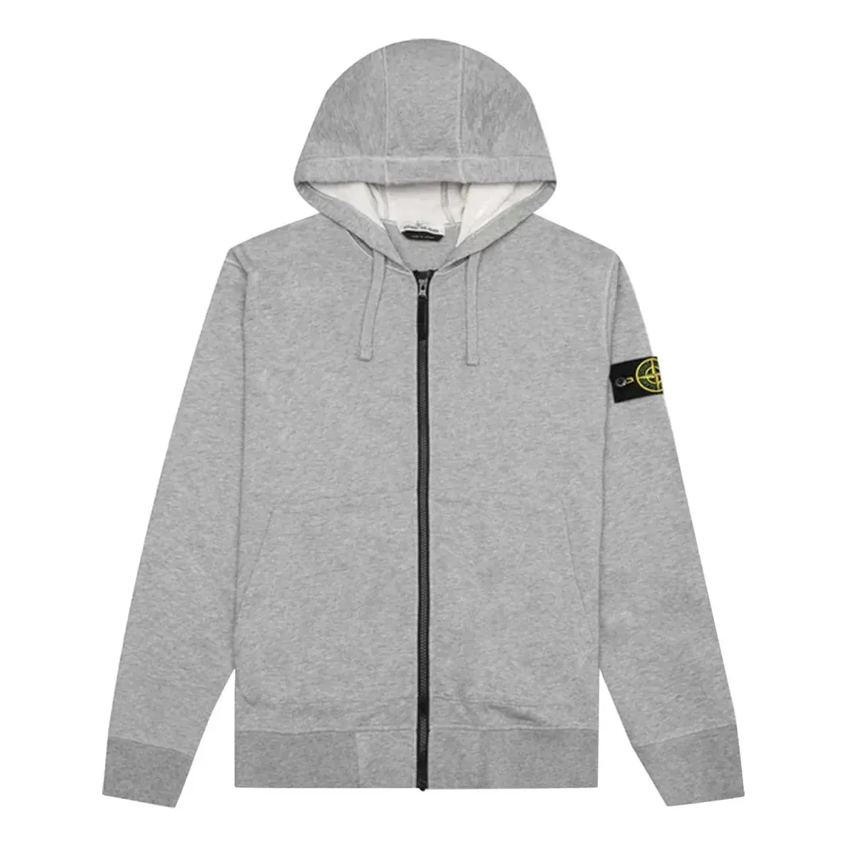 STONE ISLAND Hooded Track Jacket 'Melange Grey' 761564251-V0M64 sold by KicksCrew