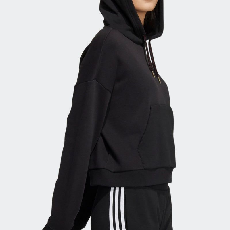 (WMNS) adidas Neo Hoodies 'Black' HI4645 sold by KicksCrew product image thumbnail 4