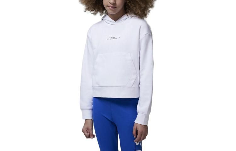 (GS) Air Jordan x Paris Saint-Germain Fleece Pullover Hoodie 'White' FB0150-100 sold by KicksCrew product image thumbnail 2