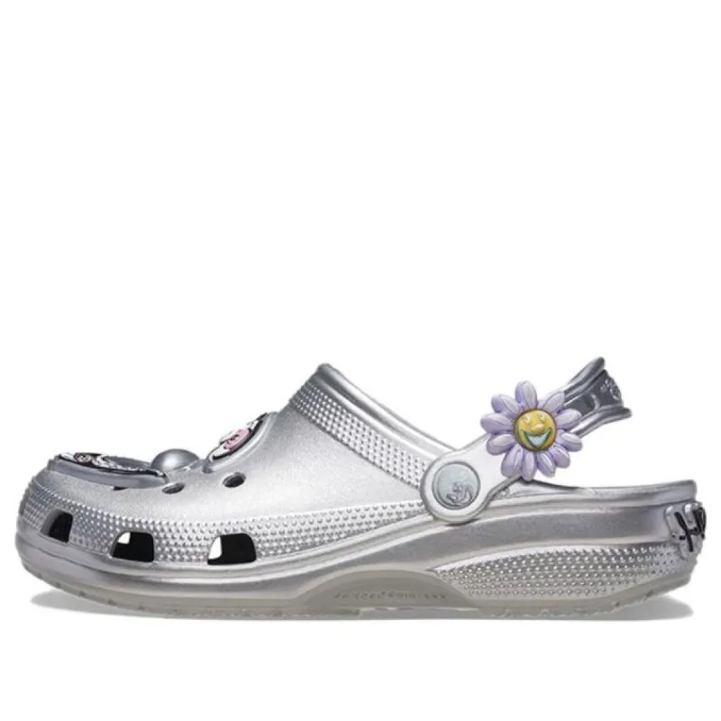 Crocs x Kenny Scharf Classic Clog 'Silver' 209487-040 sold by KicksCrew