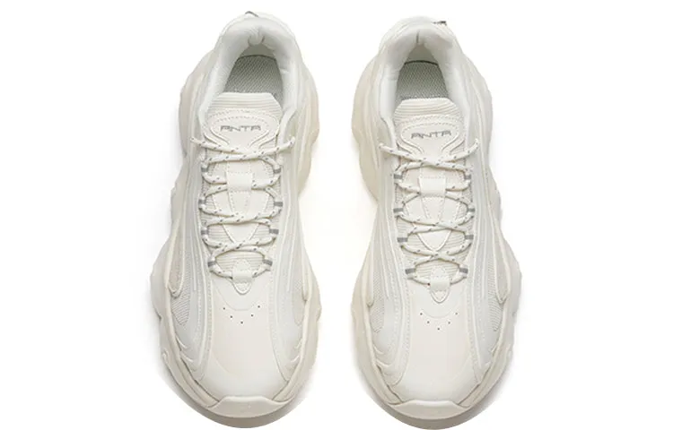 (WMNS) ANTA Life Series Sneakers 'Thick Sole Silver White' 122148895R-1 sold by KicksCrew product image thumbnail 4