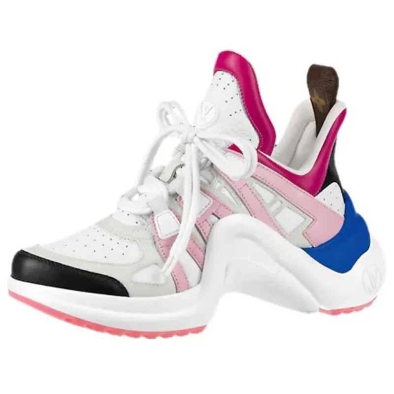 (WMNS) LOUIS VUITTON Archlight 1.0 Sneakers 'White Pink' 1A87MM sold by KicksCrew