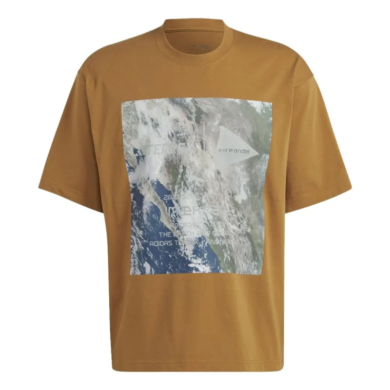 adidas Terrex Graphic T-shirt 'Tan' HR7142 made by KicksCrew