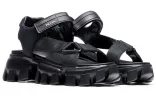 (WMNS) PRADA Sporty Woven Nylon Tape Sandals 'Black' 1X037M_3L74_F0002_F_050 sold by KicksCrew