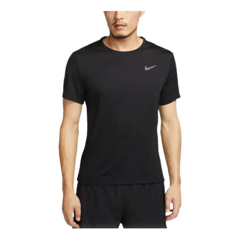 Nike Dri-FIT UV Hyverse Short Sleeve Fitness Top 'Black