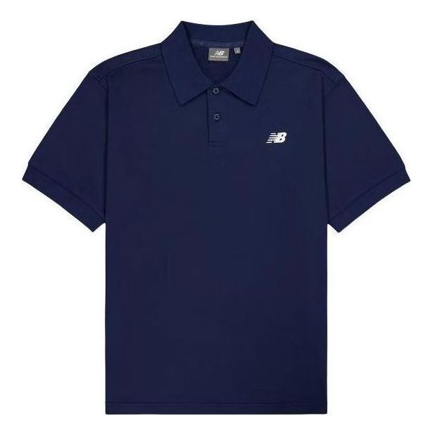 New Balance NB Logo Polo Shirt 'Navy' NFE21011-NV sold by KicksCrew