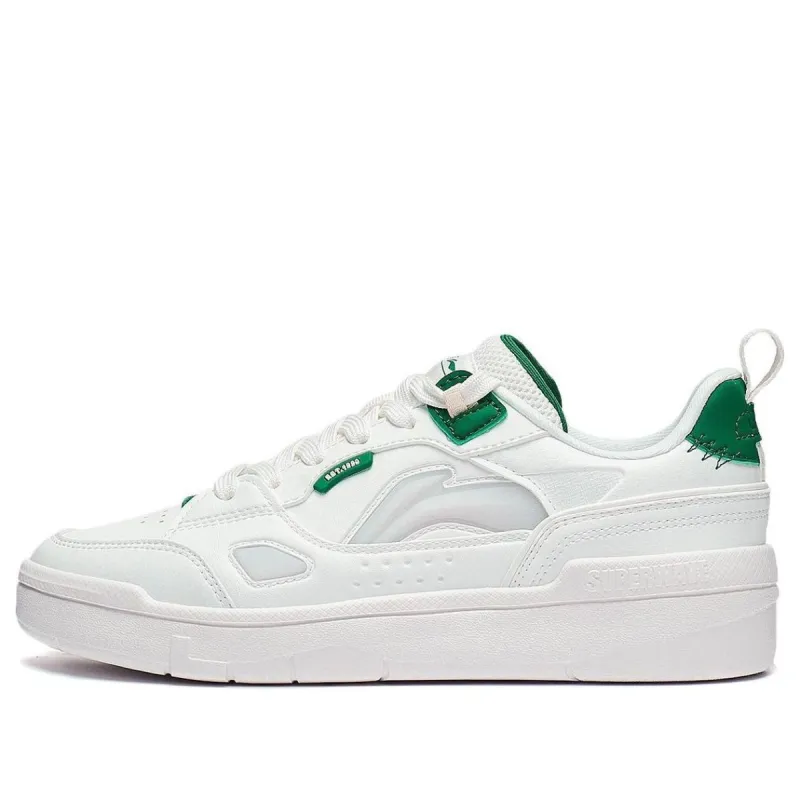 (WMNS) Li-Ning Common 80s 'White Grey Green' AGCT228-1 sold by KicksCrew