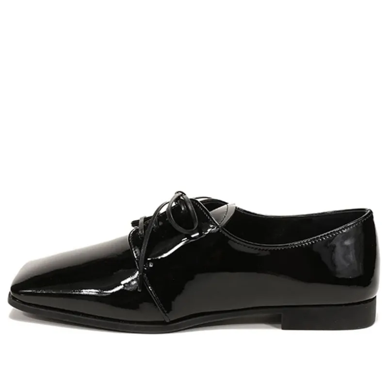 (WMNS) PRADA Patent Lace-Up Derby Shoes 'Black' 1E283M_069_F0002_F_010 sold by KicksCrew