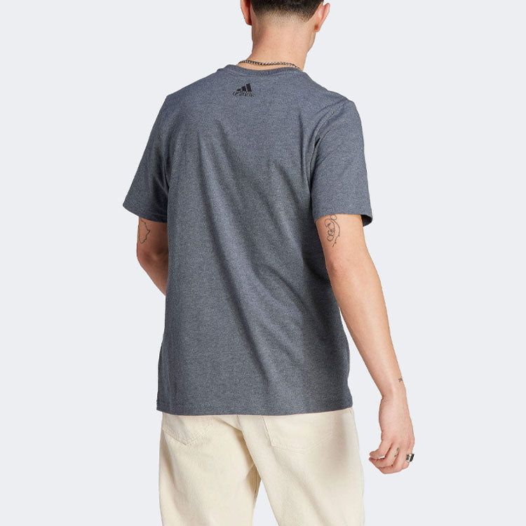 adidas Essentials Single Jersey Big Logo T-shirt 'Grey' IJ8578 sold by KicksCrew product image thumbnail 3