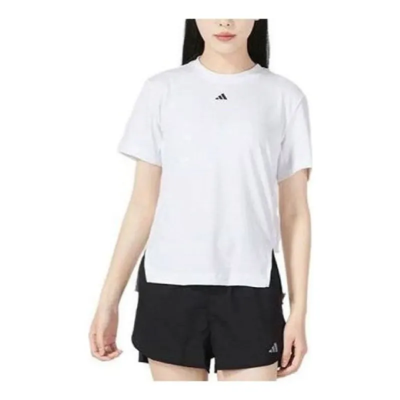 (WMNS) adidas D2T T-Shirt Asia Sizing 'White' HS8108 sold by KicksCrew