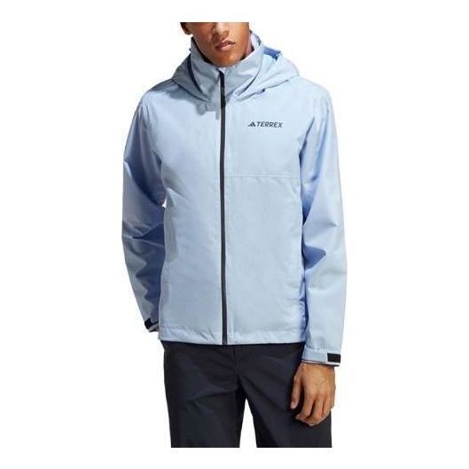 adidas Terrex Multi RAIN.RDY 2-Layer Rain Jacket 'Blue Dawn' HZ1380 sold by KicksCrew product image thumbnail 2