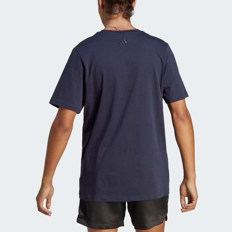 adidas Essentials Single Jersey Big Logo T-shirt 'Navy' IC9348 sold by KicksCrew product image thumbnail 3