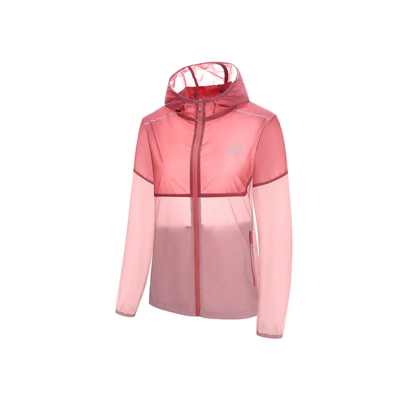 (WMNS) Mizuno Sun Protection Ice Silk Jacket 'Red' A2CE2C08 sold by KicksCrew